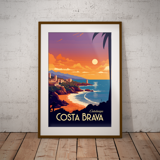 Costa Brava poster by bon voyage design