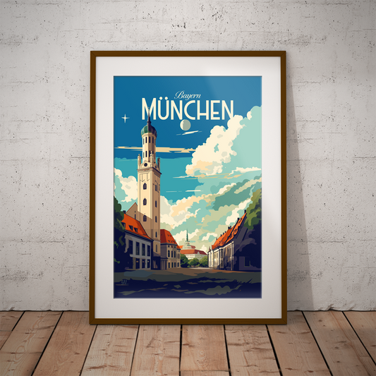 Munich - Affiche de voyage
