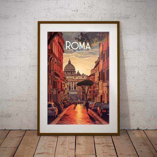 Roma - Trastevere | Affiche de voyage