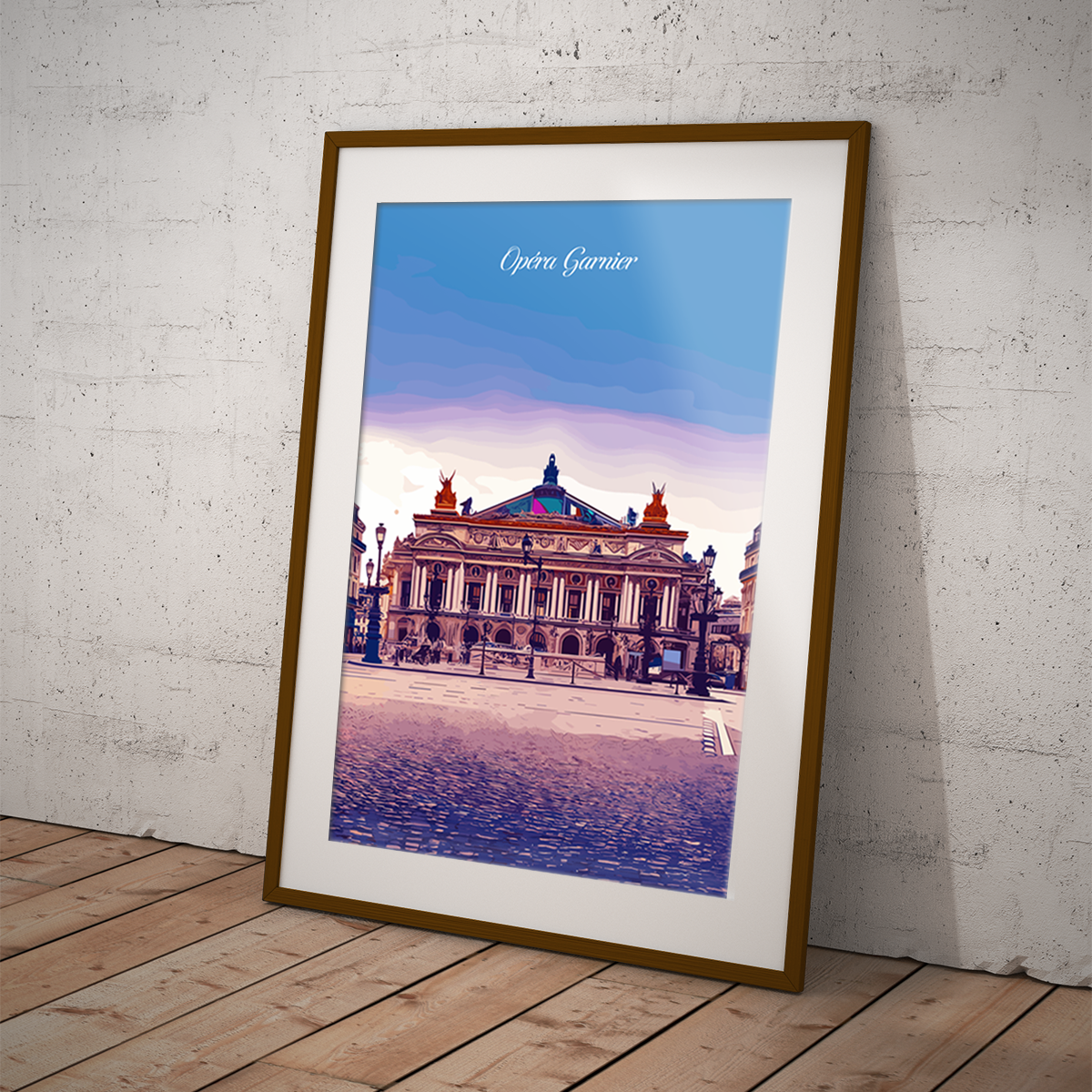 Paris - Opéra Garnier poster by bon voyage design