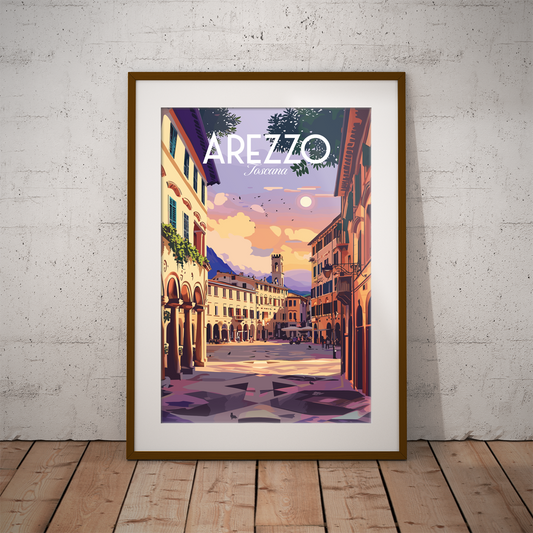 Arezzo poster by bon voyage design