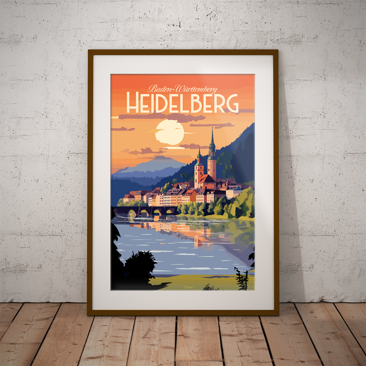 Heidelberg poster by bon voyage design