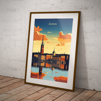 Stockholm poster by bon voyage design