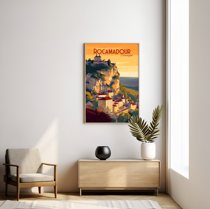 Rocamadour poster by bon voyage design