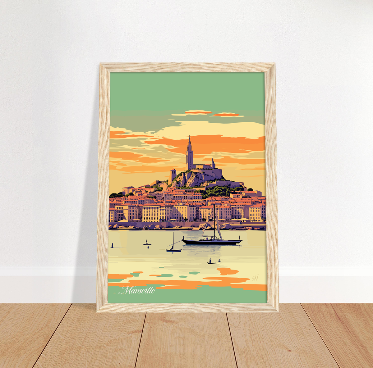 Marseille poster by bon voyage design