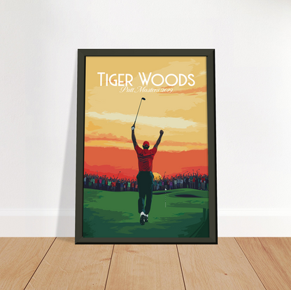 Tiger Woods poster by bon voyage design