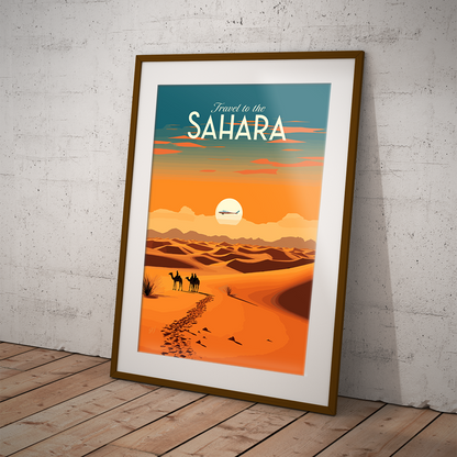 Sahara poster by bon voyage design