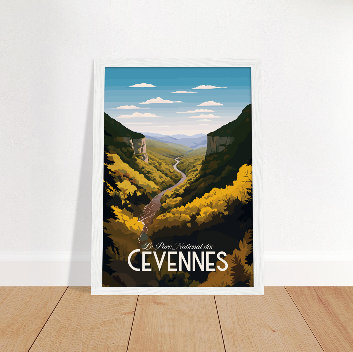 Cevennes poster by bon voyage design