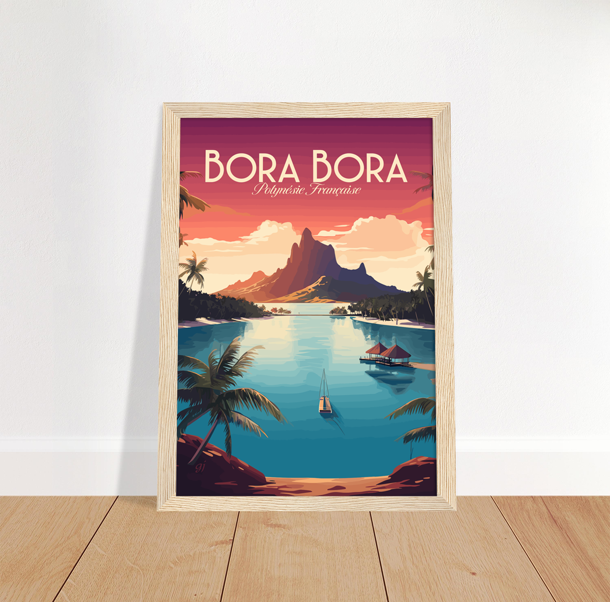 Bora Bora poster by bon voyage design