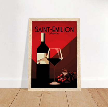 Saint-Emilion poster by bon voyage design