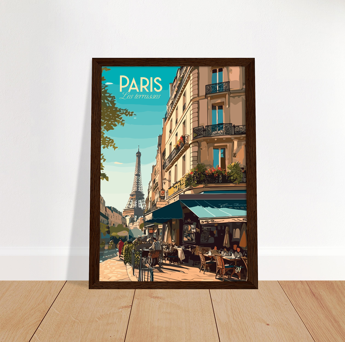 Paris poster by bon voyage design