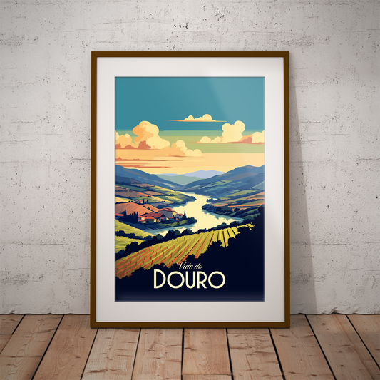 Douro Valley poster by bon voyage design