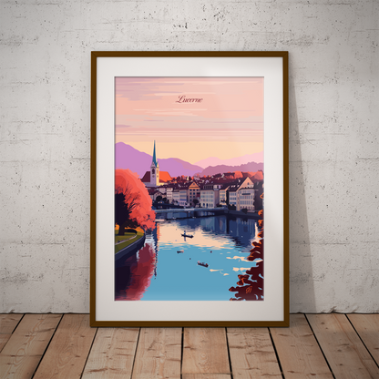 Lucerne poster by bon voyage design