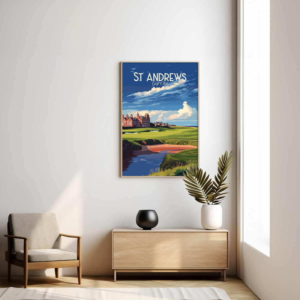 St Andrews poster by bon voyage design
