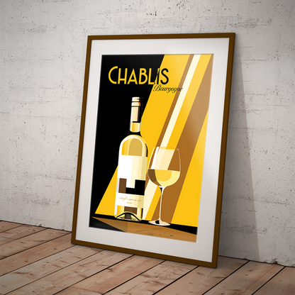 Chablis poster by bon voyage design
