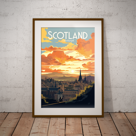 Scotland poster by bon voyage design
