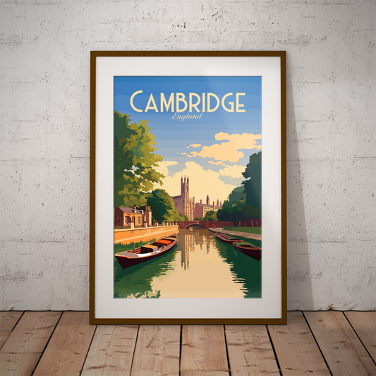 Cambridge poster by bon voyage design