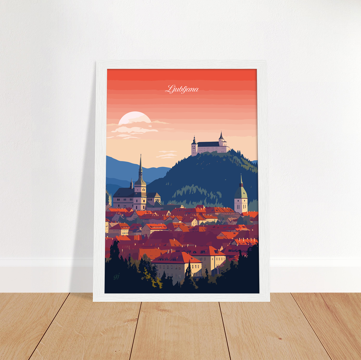 Ljubljana poster by bon voyage design