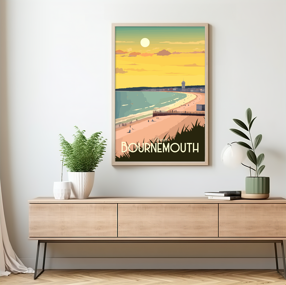 Bournemouth poster by bon voyage design