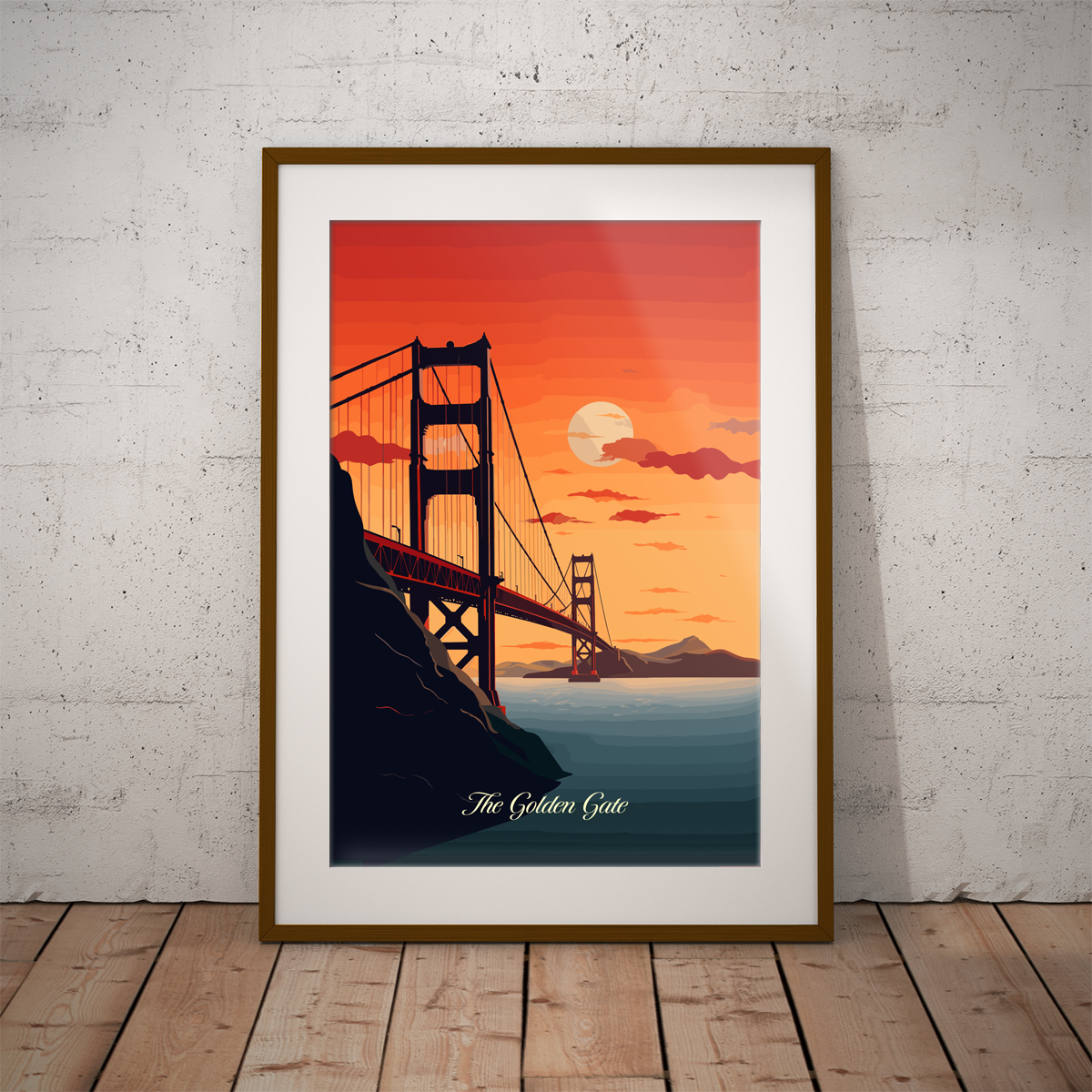 San Francisco - Golden Gate poster by bon voyage design
