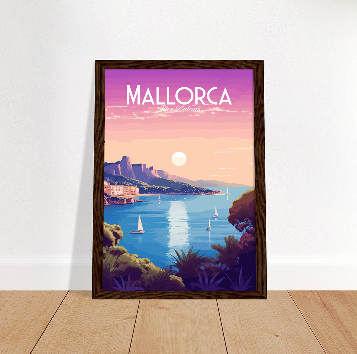 Mallorca - Beach poster by bon voyage design
