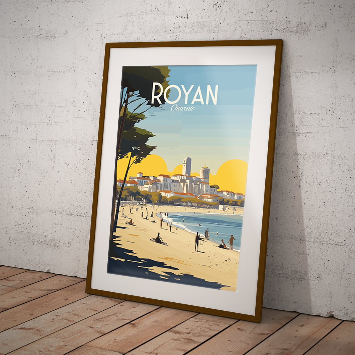 Royan poster by bon voyage design