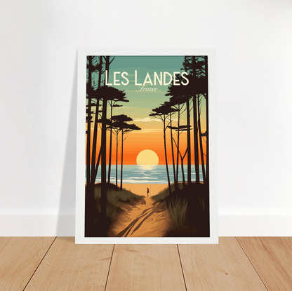 Landes poster by bon voyage design