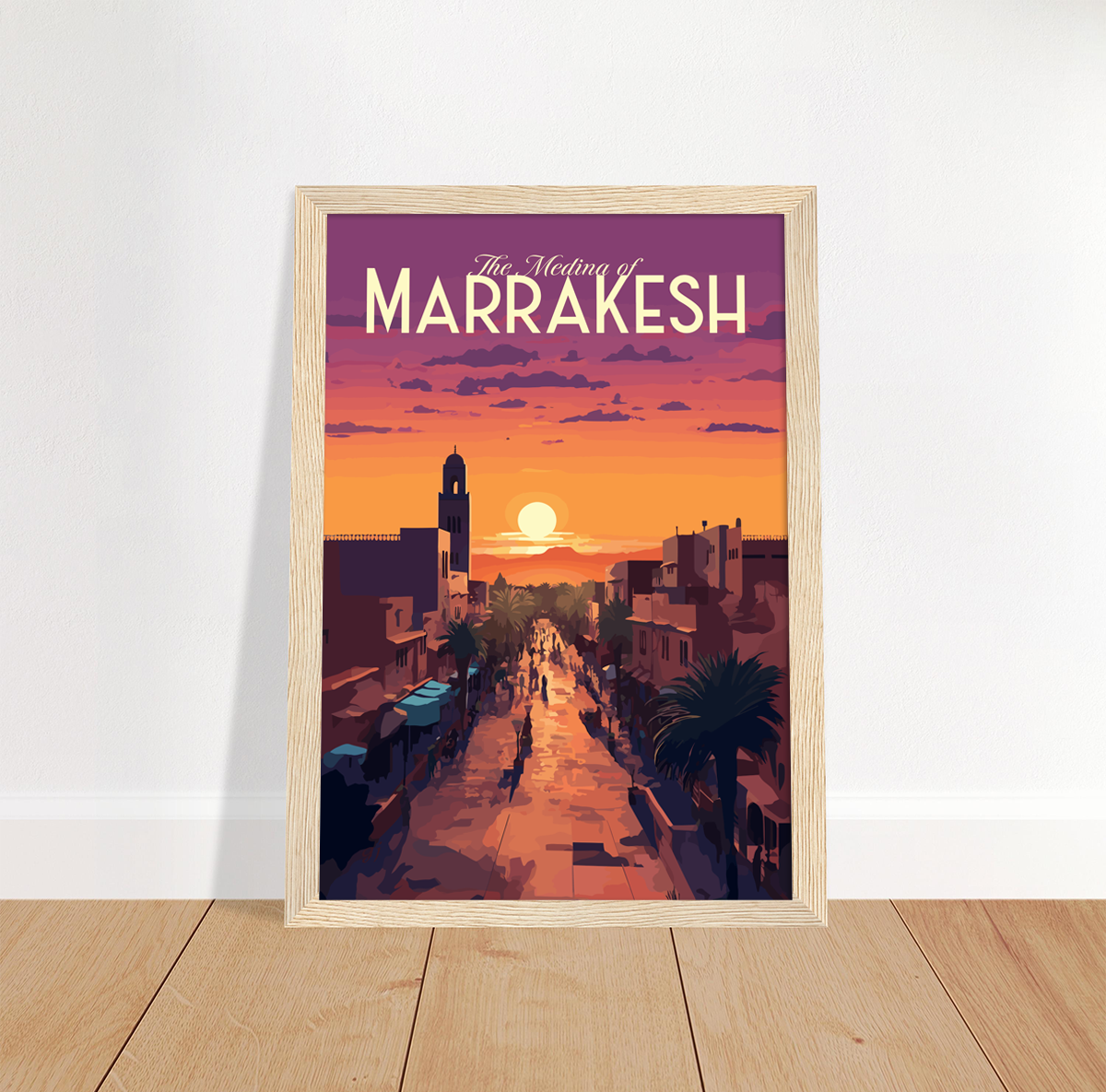 Marrakesh poster by bon voyage design