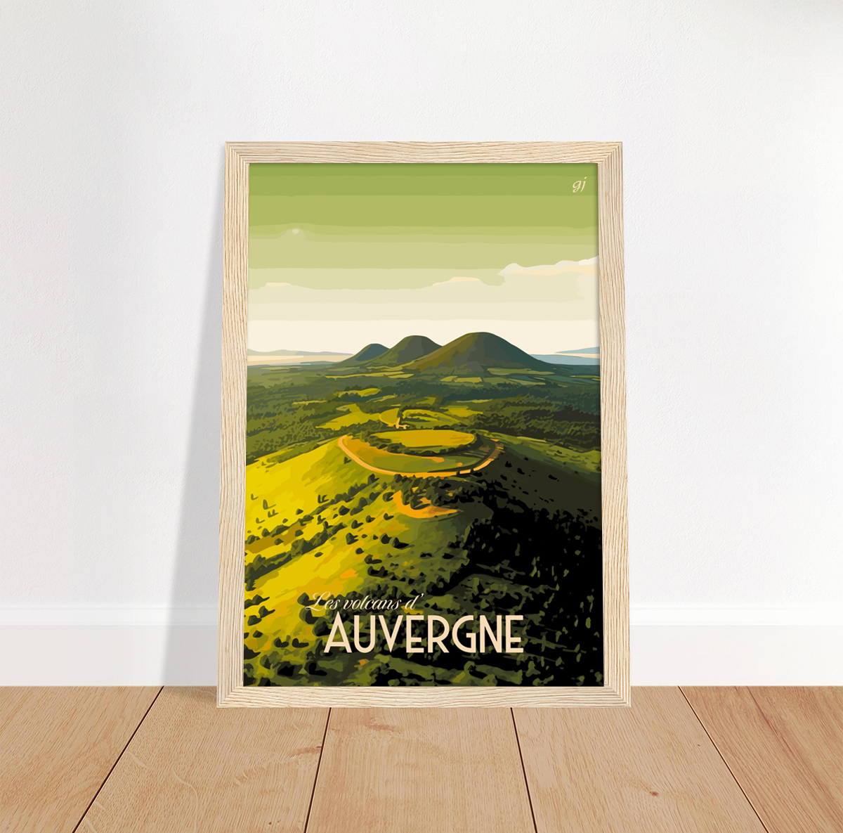 Auvergne poster by bon voyage design