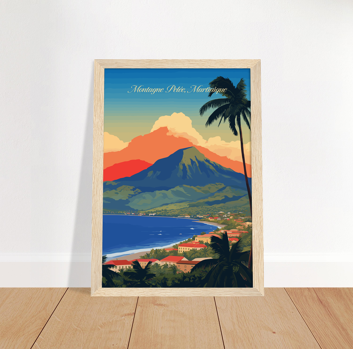 Martinique - Montagne Pelee poster by bon voyage design