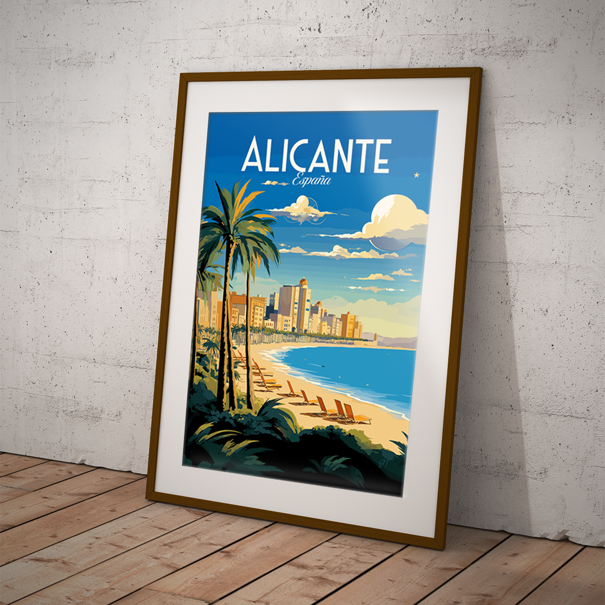 Alicante poster by bon voyage design