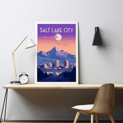 Salt Lake City poster by bon voyage design