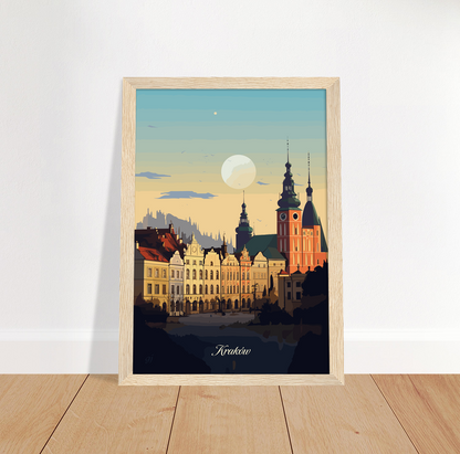 Krakow poster by bon voyage design