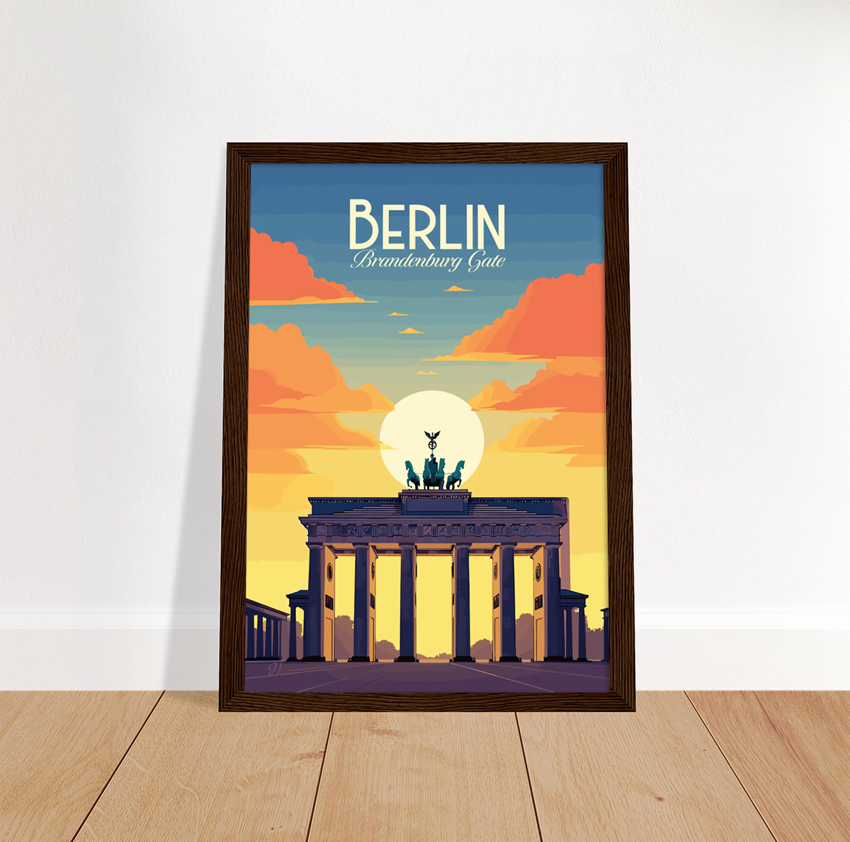 Berlin - Brandenburg Gate poster by bon voyage design