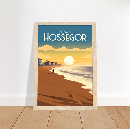 Hossegor poster by bon voyage design