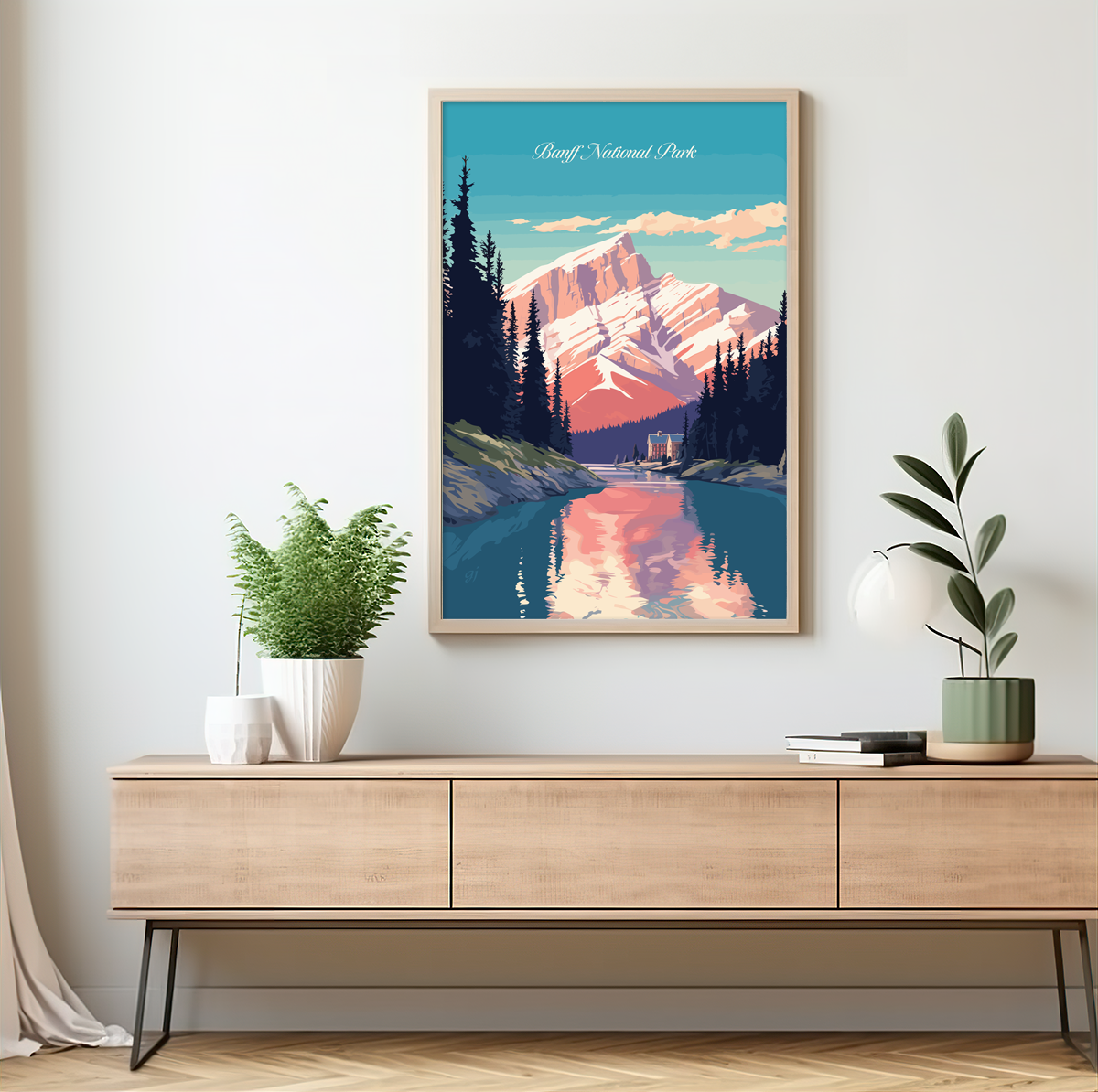 Banff poster by bon voyage design