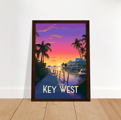 Key West poster by bon voyage design
