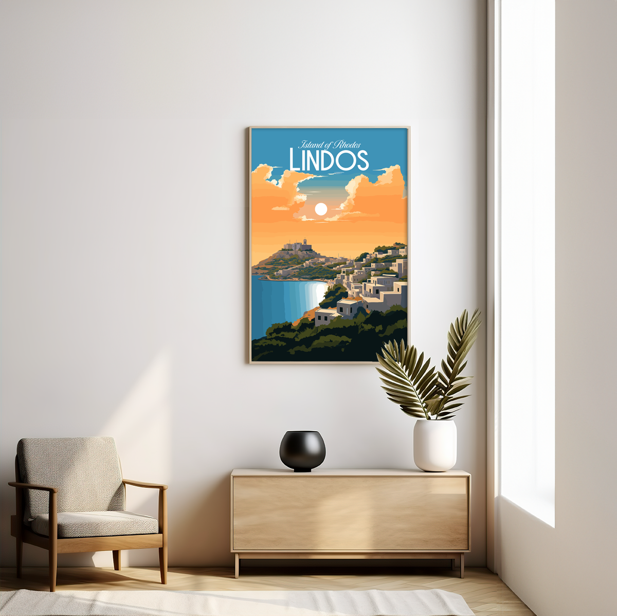 Lindos poster by bon voyage design