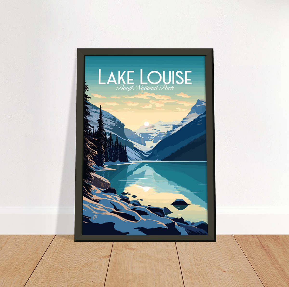 Lake Louise poster by bon voyage design
