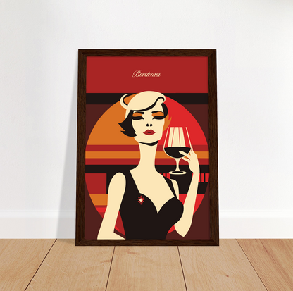 Bordeaux - Vin poster by bon voyage design