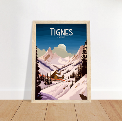 Tignes poster by bon voyage design