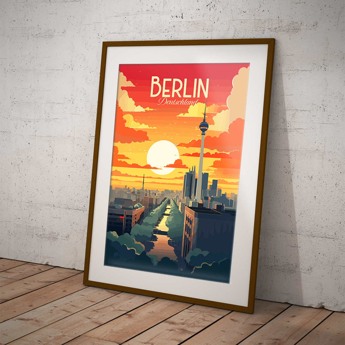 Berlin poster by bon voyage design