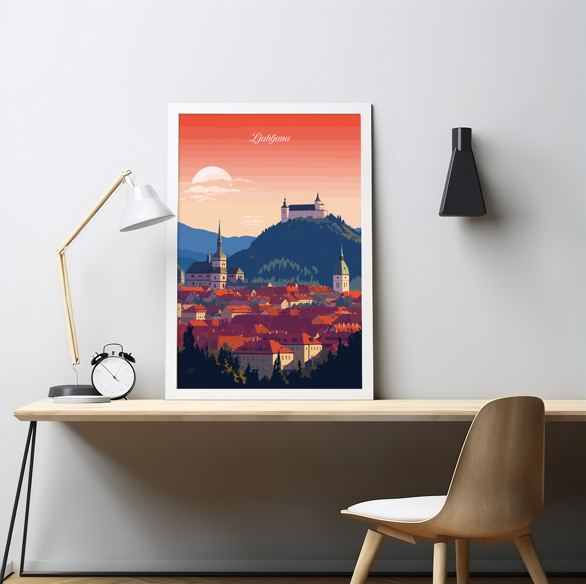 Ljubljana poster by bon voyage design