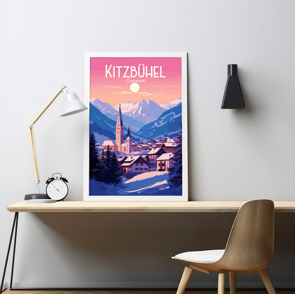 Kitzbuhel poster by bon voyage design