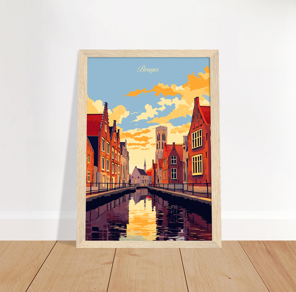 Bruges poster by bon voyage design