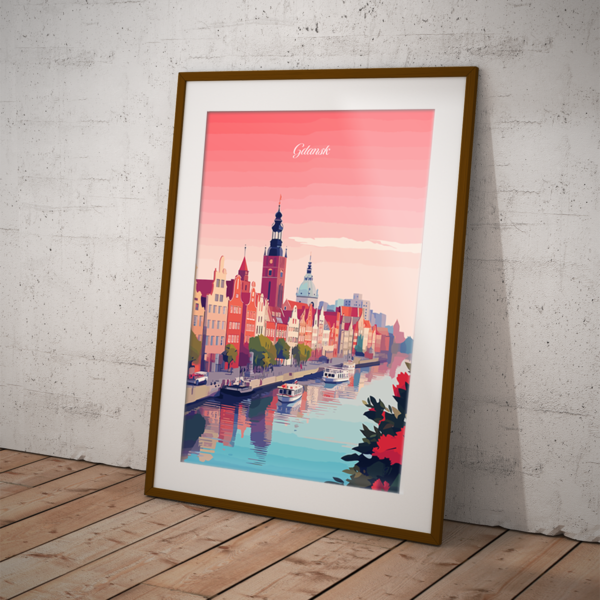 Gdansk poster by bon voyage design