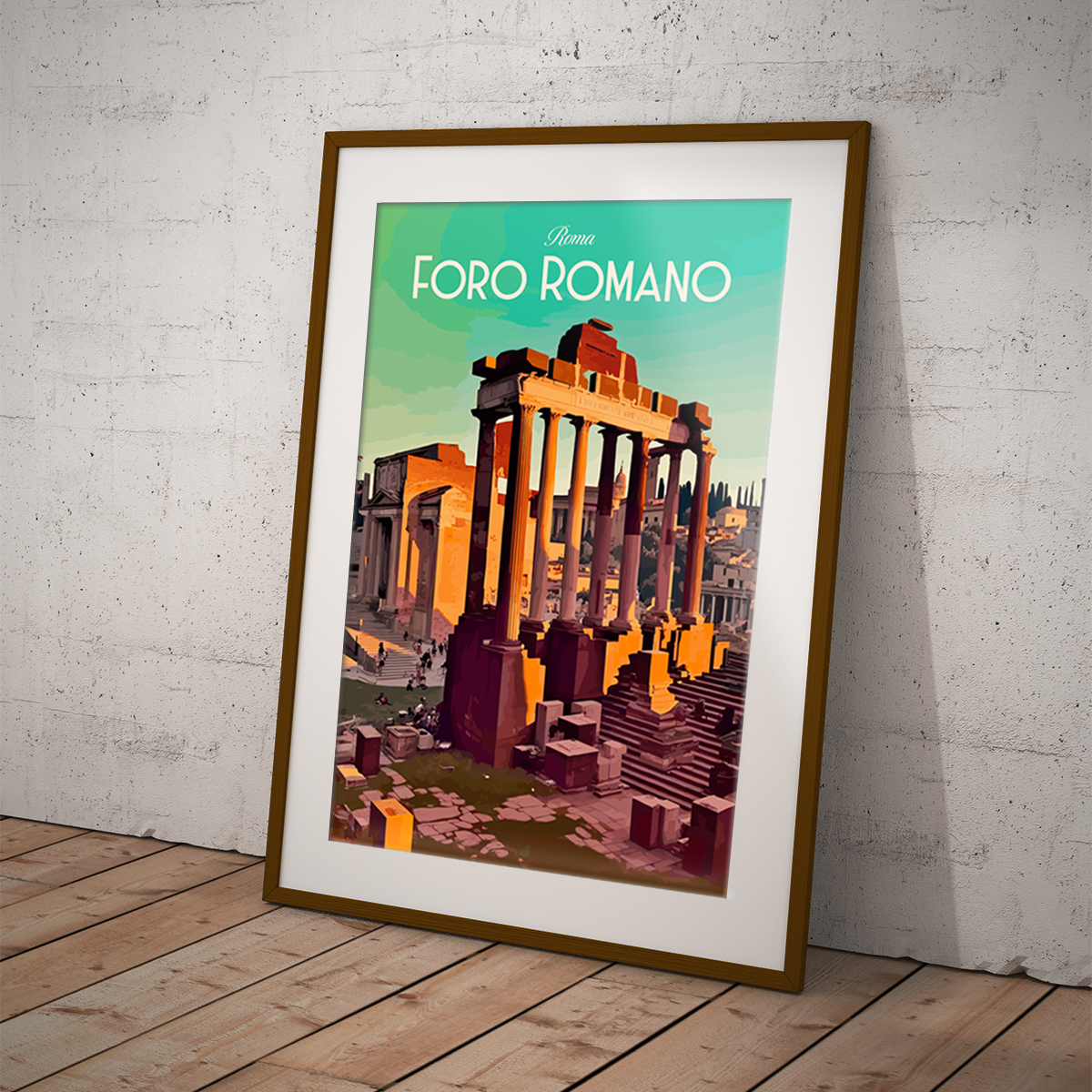 Roma - Foro Romano poster by bon voyage design