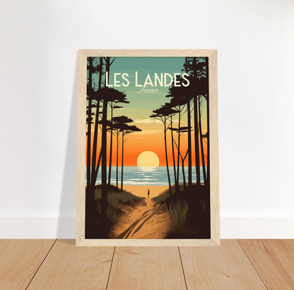 Landes poster by bon voyage design
