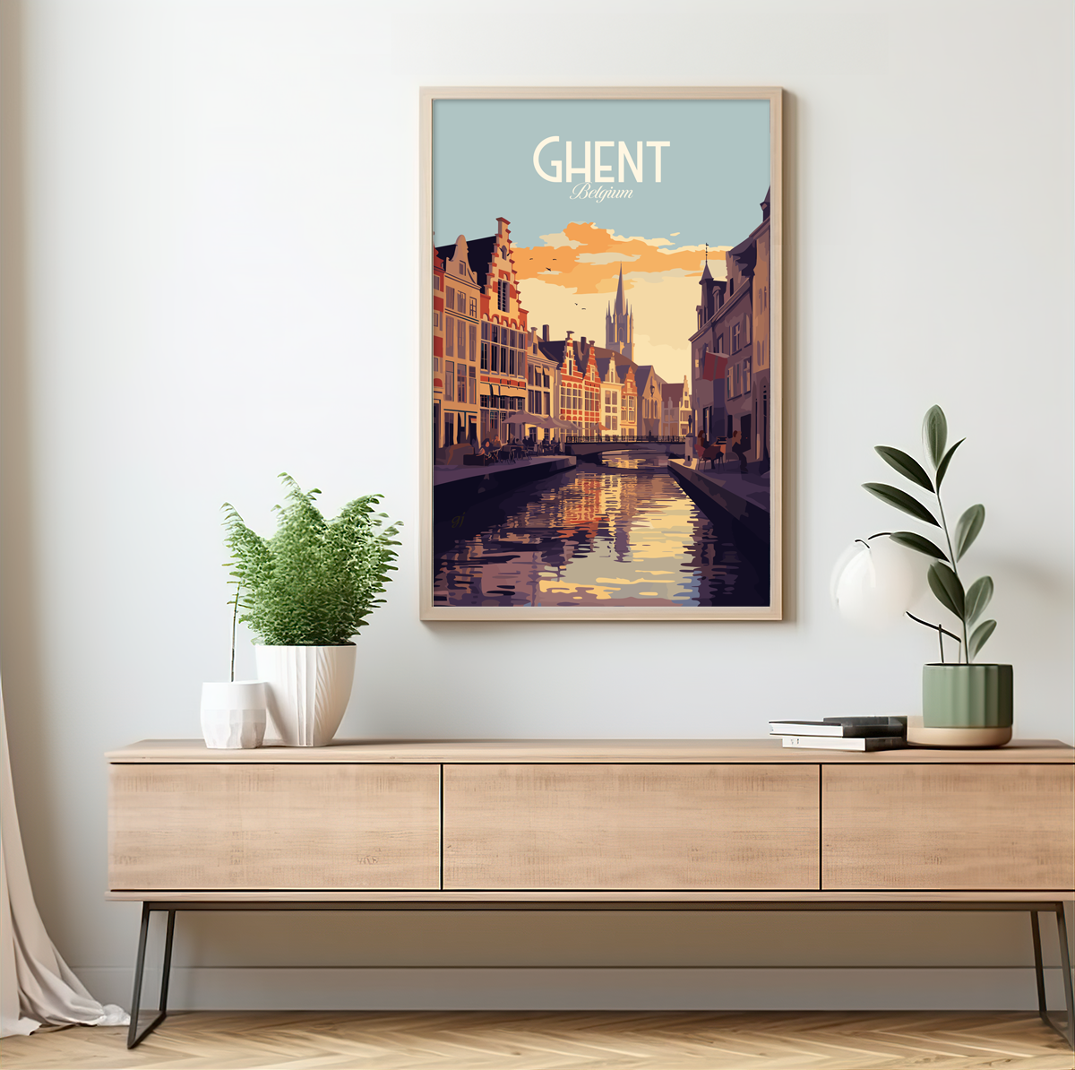 Ghent poster by bon voyage design