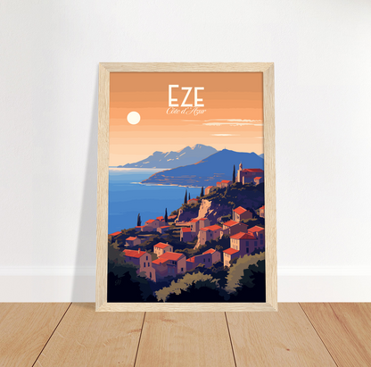 Eze poster by bon voyage design
